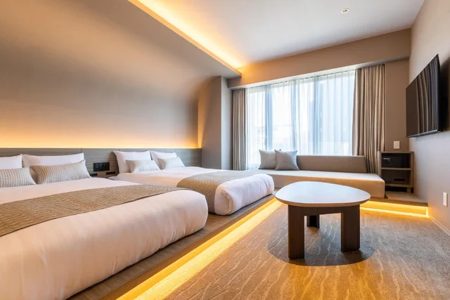 Semi Room, Superior, 2 Semi Double Beds, Sofa, Bathtub، fav HAKODATE 1/1