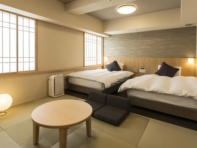 غرفة يابانية غربية، Dormy Inn Kumamoto 1/2