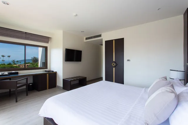 غرفة ديلوكس بسرير مزدوج بإطلالة على البحر، Krabi Heritage Hotel 3/6