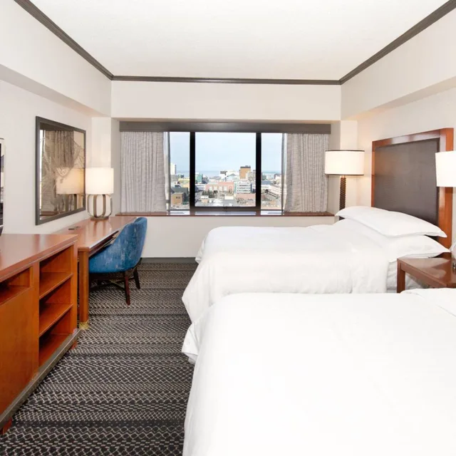 Guest Room, Deluxe, 2 Double Beds, Mountain or Bay View, High Floor, Sheraton Anchorage Hotel 1/9