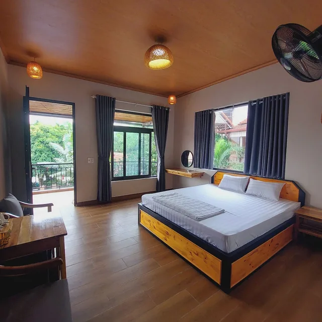 غرفة ديلوكس بسرير كينج، Ninh Binh Mountain Side Homestay & Cafe 6/10