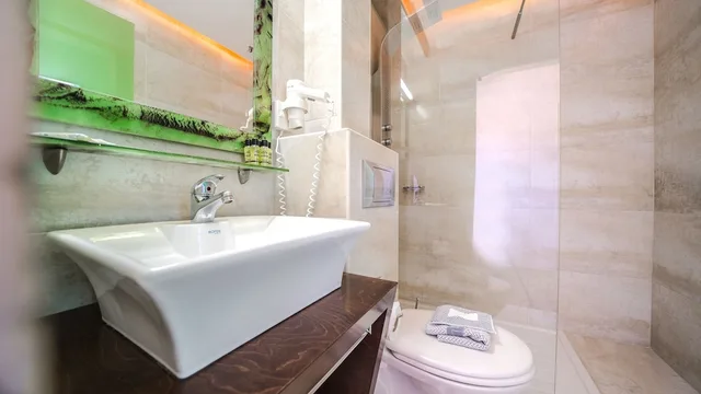 جناح بانورامي بسرير مزدوج وسرير فردي بإطلالة على البحر، Forest Park Hotel 6/8