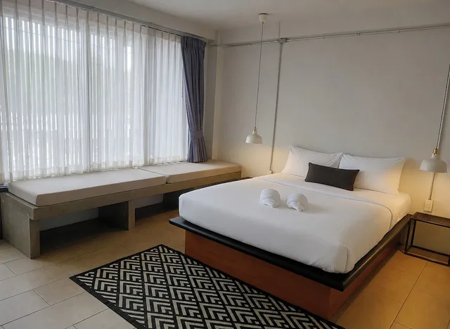 غرفة ديلوكس بسرير كوين، Palmari Boutique Hotel 4/8