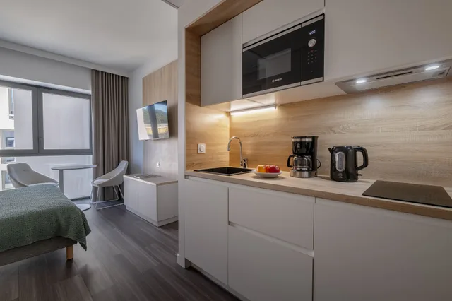 استوديو بسرير كوين بشرفة، Lagrange Apart Hotel - Les Jardins de l Olympie 8/10