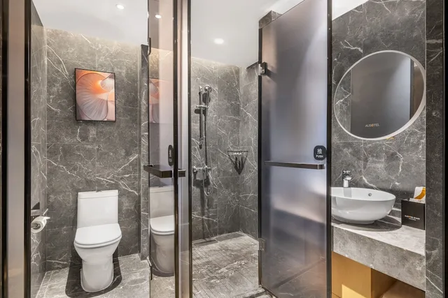 جناح عائلي بسرير كينج وسرير فردي، Ausotel Smart Zhujiang New Town Guangzhou 2/2