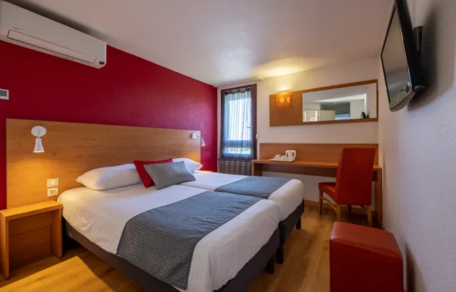 غرفة قياسية بسريرين منفصلين، The Originals City Hotel Macon Sud 1/1
