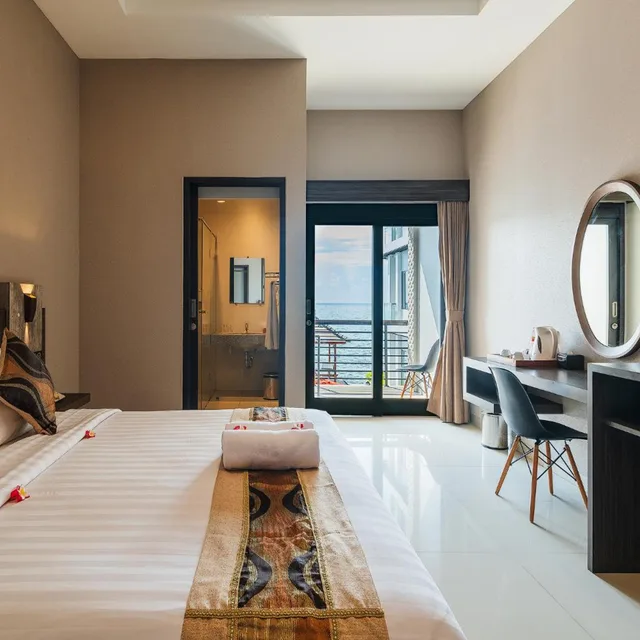 غرفة ديلوكس بإطلالة على المسبح، Padma Sari Hotel 9/10