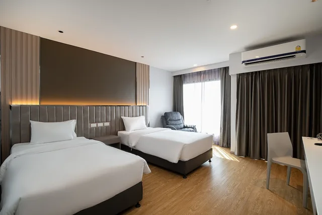 غرفة بريميوم بسريرين منفصلين، Crystal Srivaree Suvarnabhumi Hotel 2/4