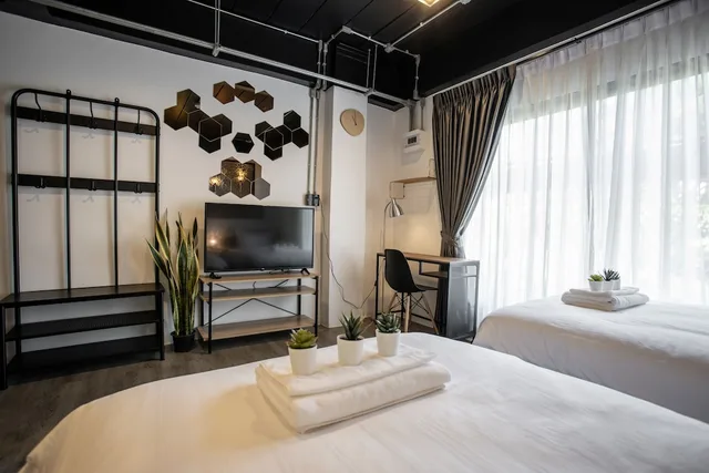 غرفة بسريرين منفصلين، My Loft Hotel 3/3