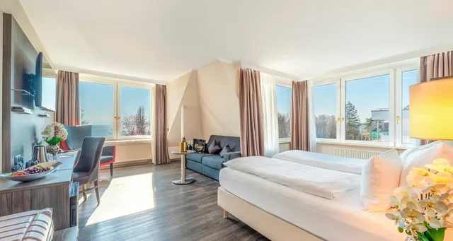 غرفة كومفورت بسرير مزدوج مع أريكة، Plaza Hotel Buchhorner Hof 5/10