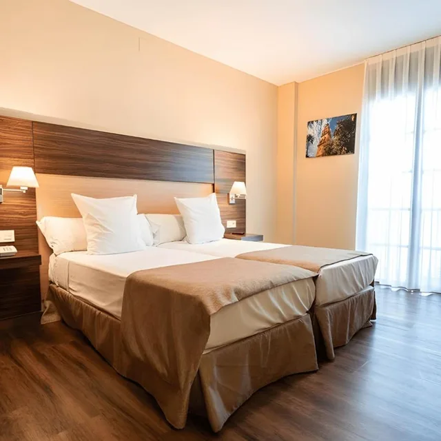 غرفة بسرير مزدوج أو سريرين منفصلين، Hotel Finca Los Abetos 1/9