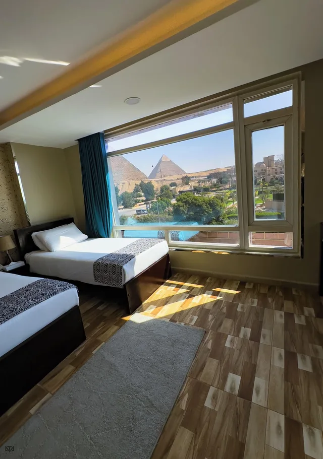غرفة سيغنتشر ثلاثية، Turquoise Pyramids & Grand Egyptian museum view Hotel 5/6