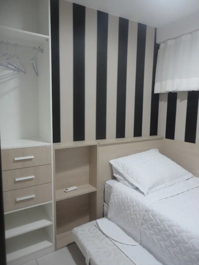 شقة بإطلالة على البحر بغرفتي نوم مع سرير سحّاب إضافي مع أريكة، Vip Beira Mar Residence 1/6