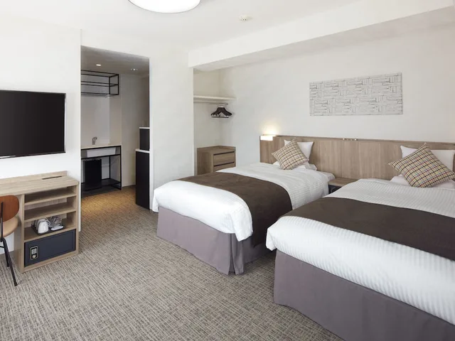 غرفة سوبيريور بسريرين منفصلين مع أريكة بمطبخ، Hotel Mystays Kiyosumi Shirakawa 1/2