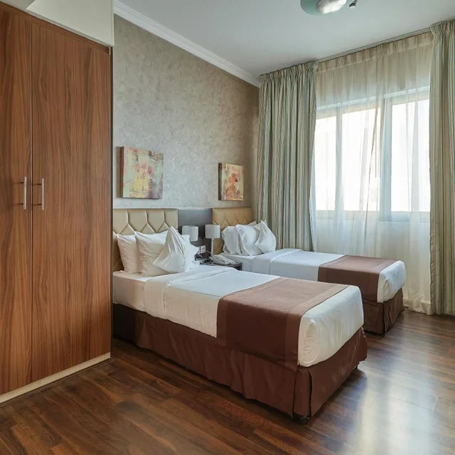 شقة ديلوكس بسرير فردي بـ3 غرف نوم، City Premiere Marina Hotel Apartments 1/6