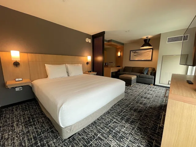 غرفة بسرير كينج مع أريكة في طابق مرتفع، Hyatt Place Austin / Lake Travis / Four Points 1/3