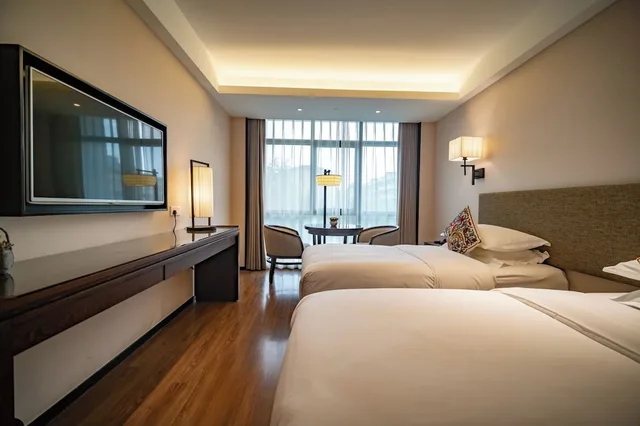 غرفة ديلوكس بسريرين منفصلين، SSAW Boutique Hotel Xuhui Tongwen 3/4