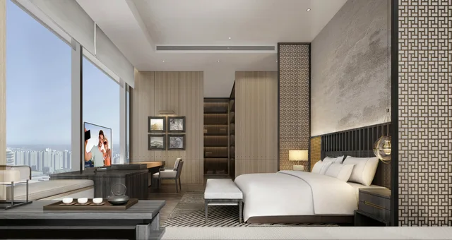 غرفة ديلوكس بـ3 غرف نوم، Ascott Tianfu CBD Chengdu 2/2