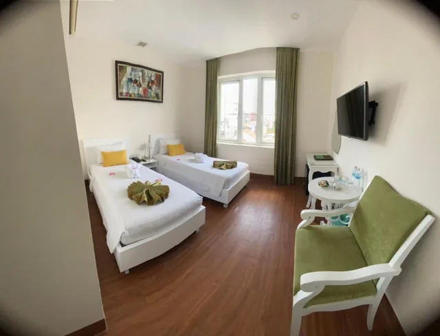 غرفة ديلوكس بسرير مزدوج أو سريرين منفصلين، Hotel La Perle Hue 2/10