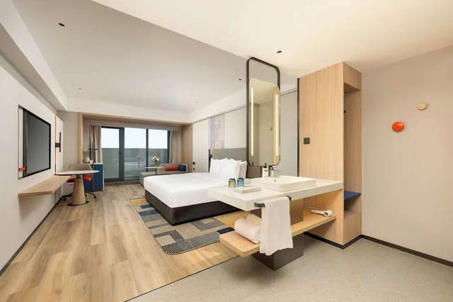 غرفة قياسية بسرير كينج بإطلالة على المدينة، Holiday Inn Express Jincheng New District 1/4