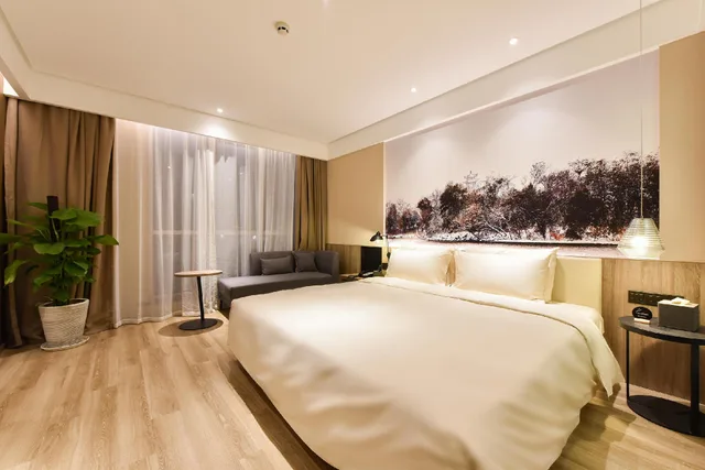 Jimu, Guest Room, King Bed, Garden View، Atour Hotel Tianjin Gulou 1/1