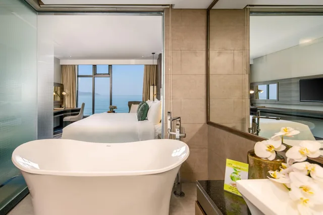 غرفة بسرير كينج بإطلالة على البحر، Minh Toan Safi Ocean Hotel 8/10