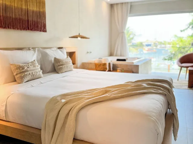 جناح بريميوم بسرير مزدوج بإطلالة على القناة بحوض جاكوزي، Hotel Premium Recanto Da Passagem 1/6