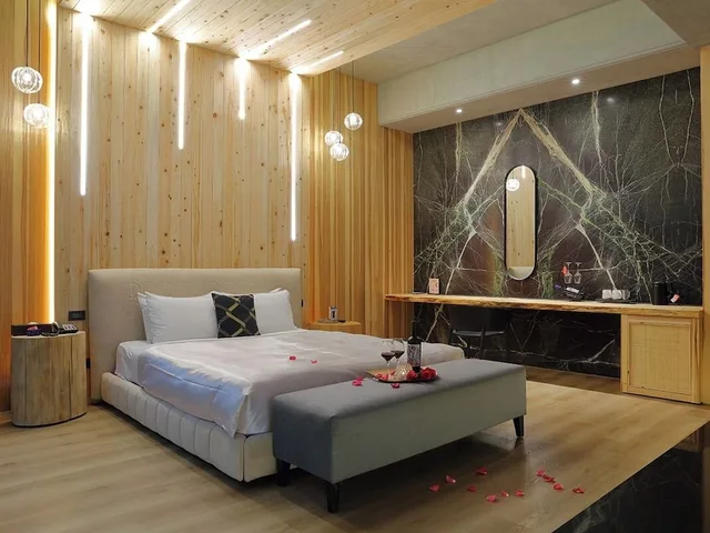 جناح سوبيريور بسرير كوين، Mulan Motel Taichung 2/7