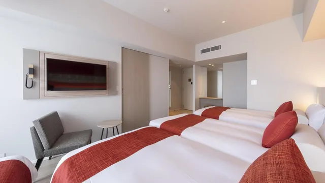 غرفة قياسية رباعية بدون إطلالة، Hewitt Resort Naha 1/1