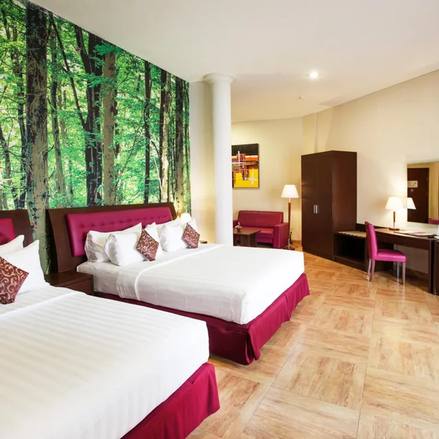 Room, Quadruple, Double Bed, No Window, Kuta Central Park Hotel 1/5