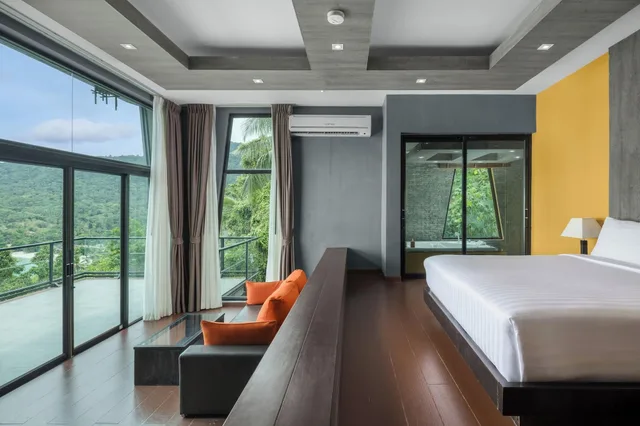 غرفة ديلوكس كبيرة بإطلالة على البحر بجاكوزي، Panviman Resort Koh Phangan 1/6