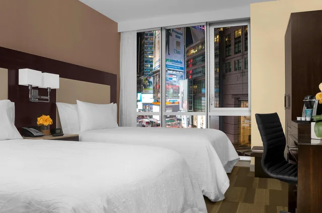 غرفة بسرير مزدوج بإطلالة على المدينة، Hilton Garden Inn New York/Times Square Central 3/3