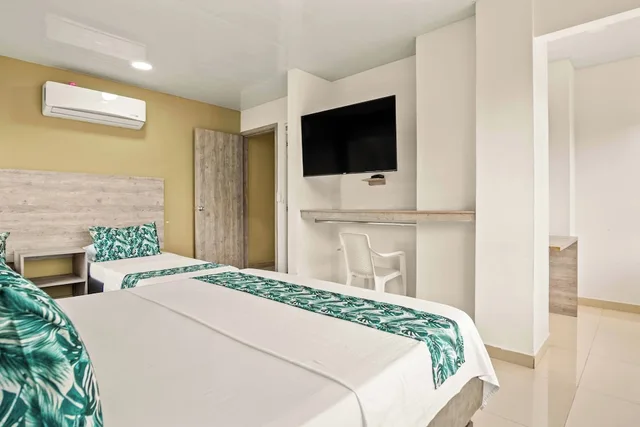 استوديو عائلي بسريرين مزدوجين، Ayenda 1420 Eco Suite 3/4