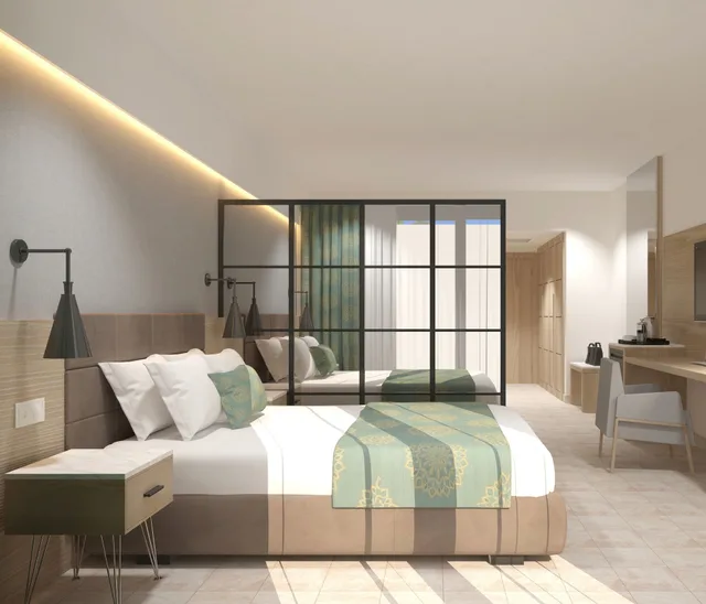 غرفة كلوب عائلية بسرير مزدوج، Queens Park Goynuk Hotel All Inclusive 1/6