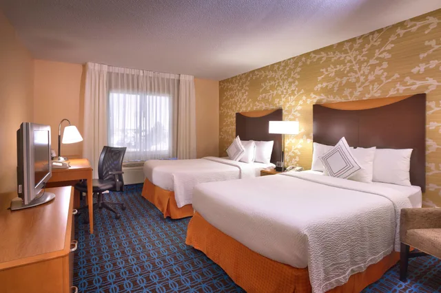 غرفة بسريرين مزدوجين، Fairfield Inn Suites Gillette 1/9
