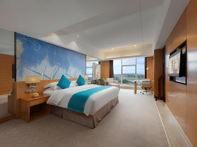 غرفة تنفيذية مفردة بسرير كينج بإطلالة، Zhangjiajie Huatian Hotel 2/3