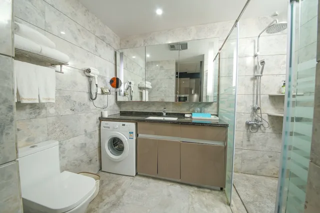 استوديو تنفيذي بسريرين منفصلين وسريرين كوين، Pengman International Apartment Hotel (Beijing Road Jiedeng Duhui) 7/9
