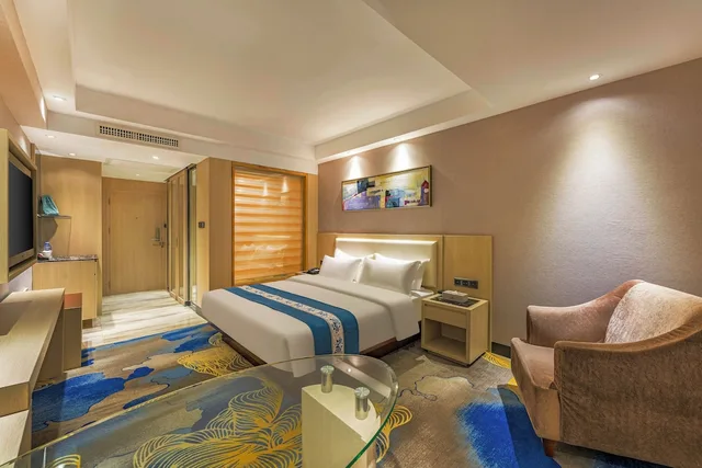غرفة ديلوكس بسرير كوين، Meihao Mingyue Hotel International Finance City Keyun Road Metro Branch 6/8