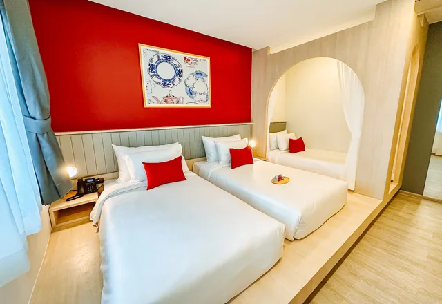 غرفة تنفيذية ثلاثية بسرير فردي، Hotel Midtown Ratsada 1/5