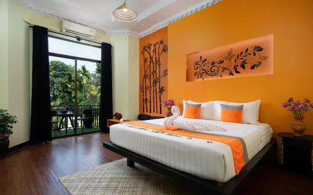 استوديو بإطلالة على المسبح بشرفة، Central Indochine D Angkor Hotel 2/2