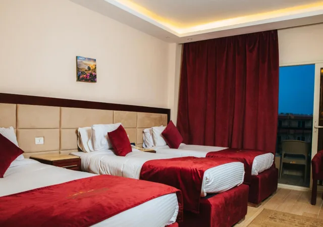 غرفة ديلوكس بسرير مزدوج أو سريرين منفصلين بإطلالة على البحر، Retal View El Sokhna Hotel & Resort 2/9