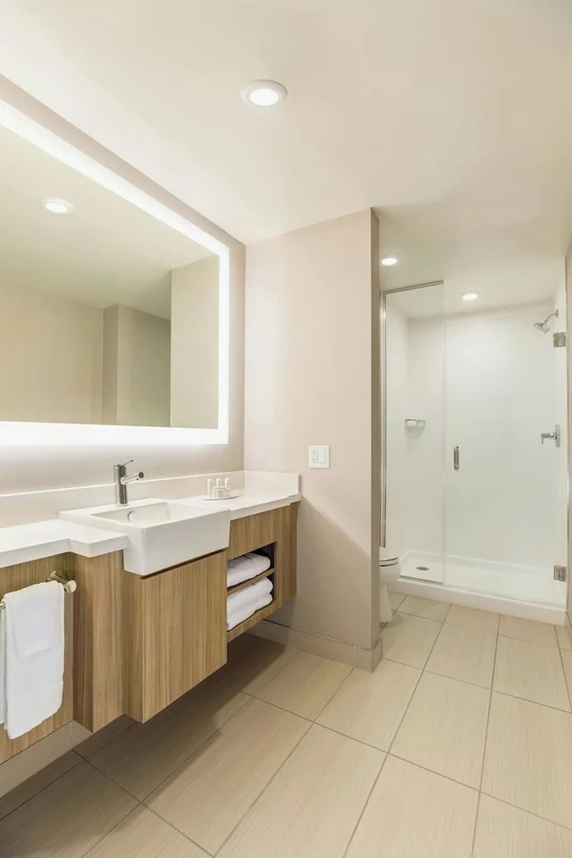 جناح بسرير كينج بغرفة نوم واحدة مع أريكة لذوي الإعاقة، SpringHill Suites by Marriott St. Paul Downtown 2/2