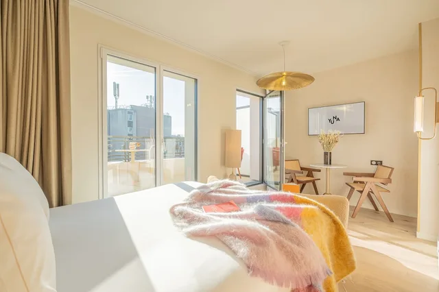 استوديو بريميوم بسرير كوين بشرفة، Yuna Porte Maillot - ApartHotel 8/10