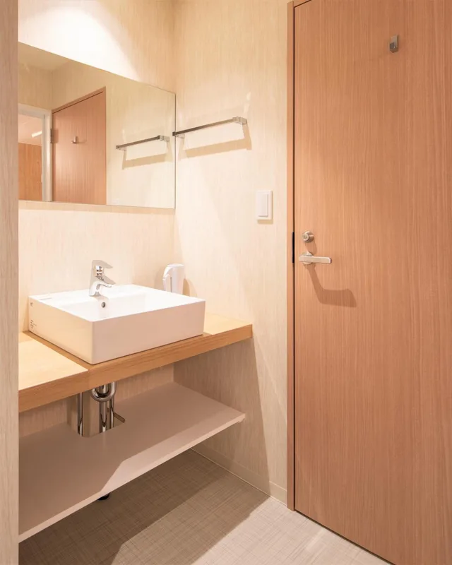 غرفة بسريرين منفصلين لذوي الإعاقة، Hotel Amanek Asahikawa 4/4