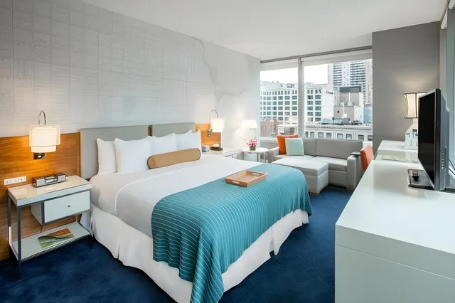 غرفة قياسية بسرير مزدوج أو سريرين منفصلين، Kinzie Hotel 1/1