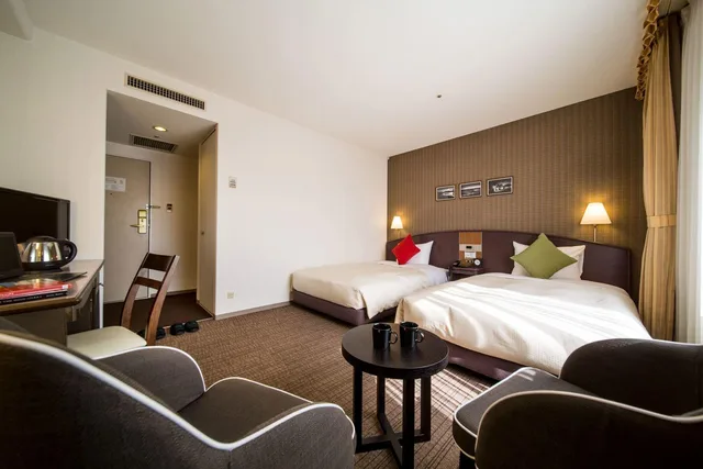 Semi Room, Standard, 2 Semi Double Beds, Sofa، Hotel Resol Hakodate 4/4
