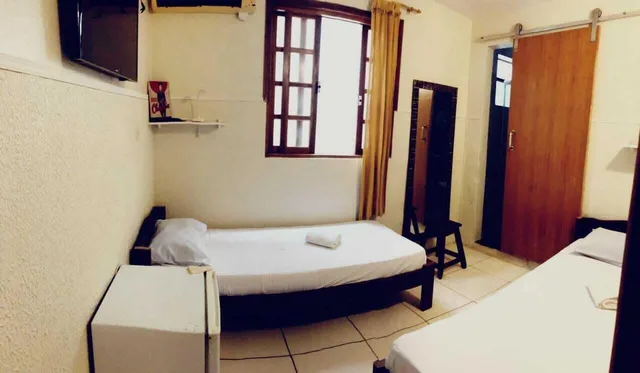غرفة أساسية بسريرين منفصلين بحمام خاص، Geko Hostel & Pousada Paraty 7/7