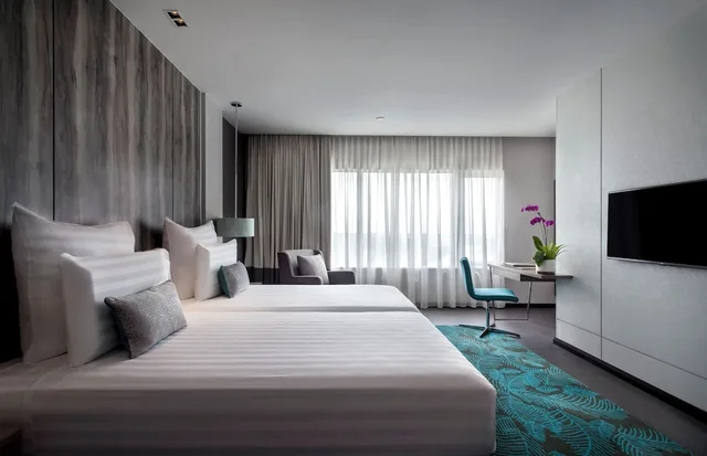 غرفة سوبيريور بسريرين منفصلين بإطلالة على المدينة، Pullman Miri Waterfront 3/8