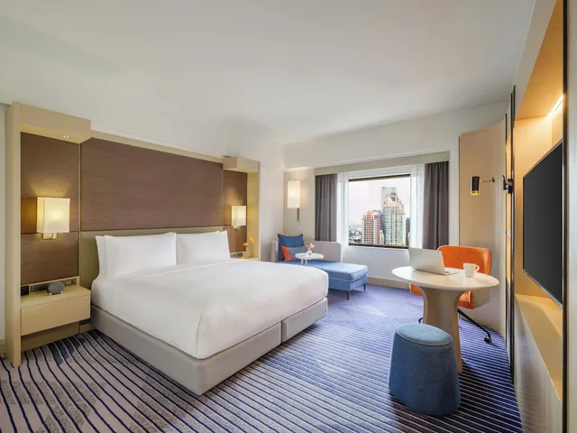 غرفة قياسية بسرير فردي، Crowne Plaza Bangkok Lumpini Park 2/8