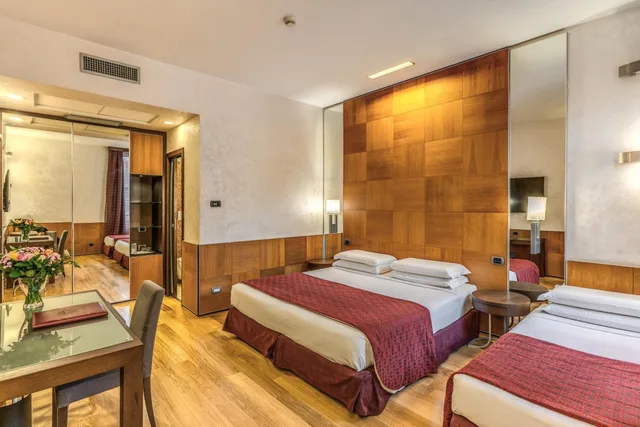 غرفة ثلاثية بسرير كوين وسرير فردي، Kolbe Hotel Rome 2/6